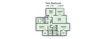 Two Bedroom/Two Bathroom  at Linden Ridge, Stone Mountain, GA
