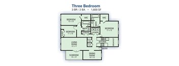Three Bedroom/ Two Bathroom  at Linden Ridge, Stone Mountain, GA