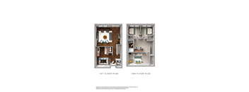 a 1st floor plan and a 2nd floor plan