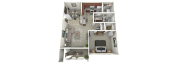 Floor Plan A - One Bedroom