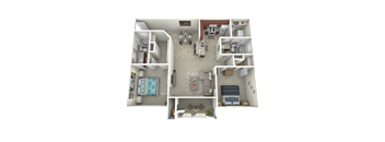 Floor Pan B - Two Bedroom