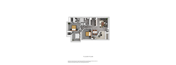 a floor plan of a 1 bedroom floor plan