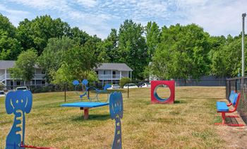 our apartments have a dog park with a playground