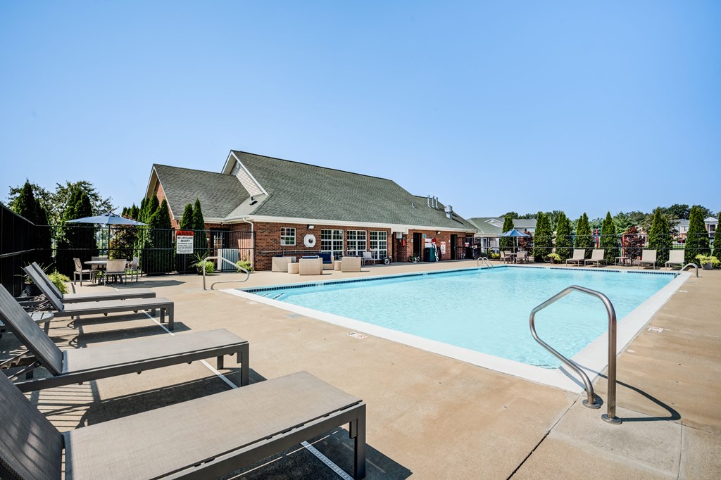 the swimming pool at our apartments