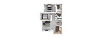bedroom floor plan an in 2d