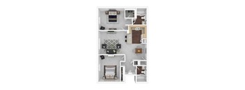 bedroom floor plan an in 2d