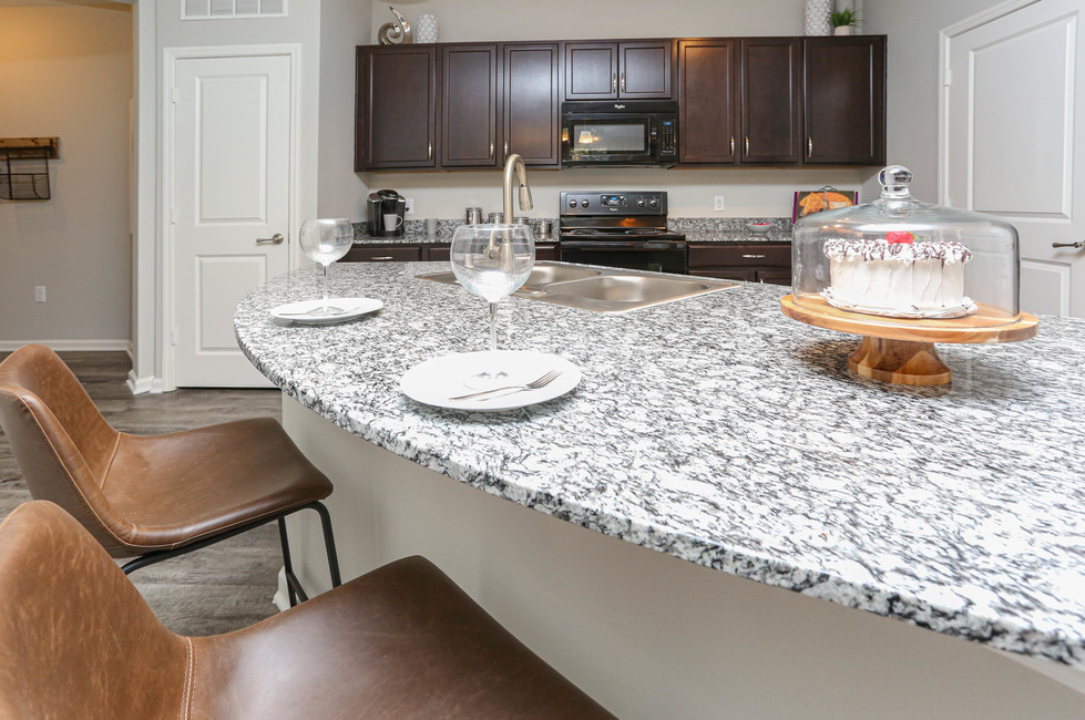Granite Counter Tops In Kitchen at Hurstbourne Estates, Louisville