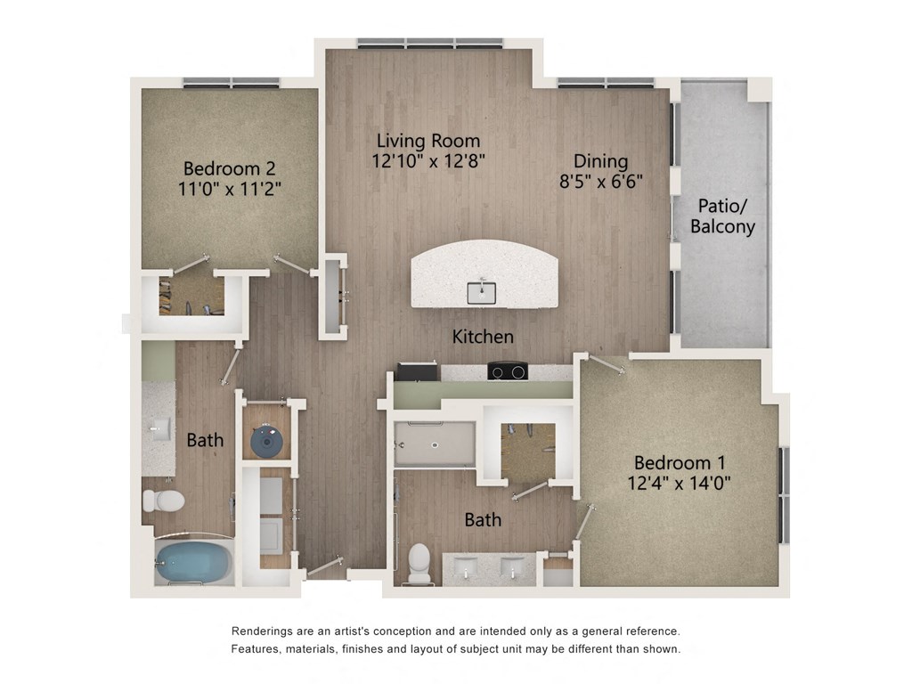 a floor plan of a 1 bedroom with a bathroom and a living room
