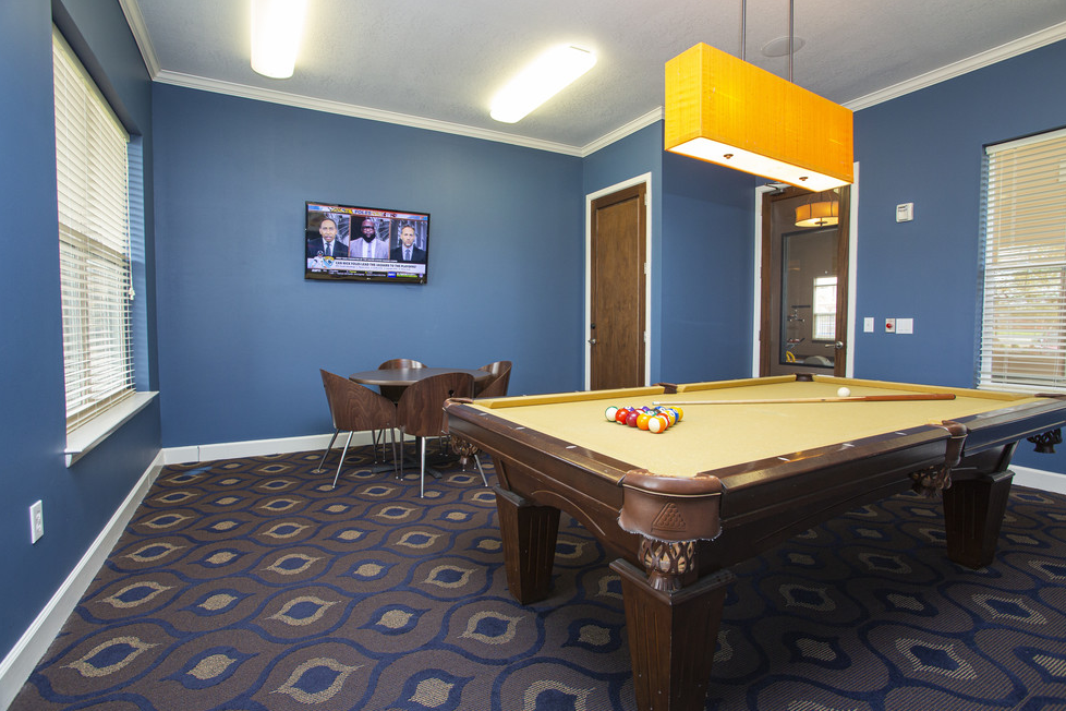 Clubhouse With Billiards Table at Hurstbourne Estates, Louisville, KY, 40223