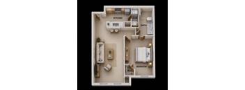 1 Bed Floorplan at Columbia Colony Senior, Atlanta, 30331