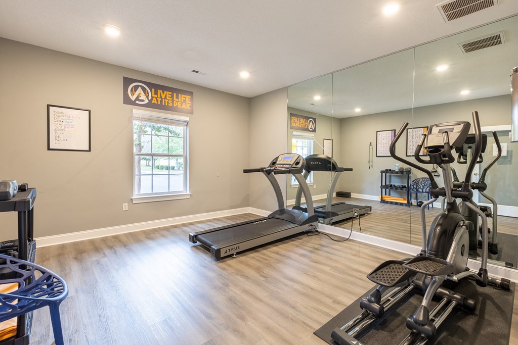the gym at the preserve at polk apartments ga