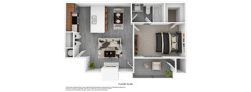 the floor plan of 448 sq ft
