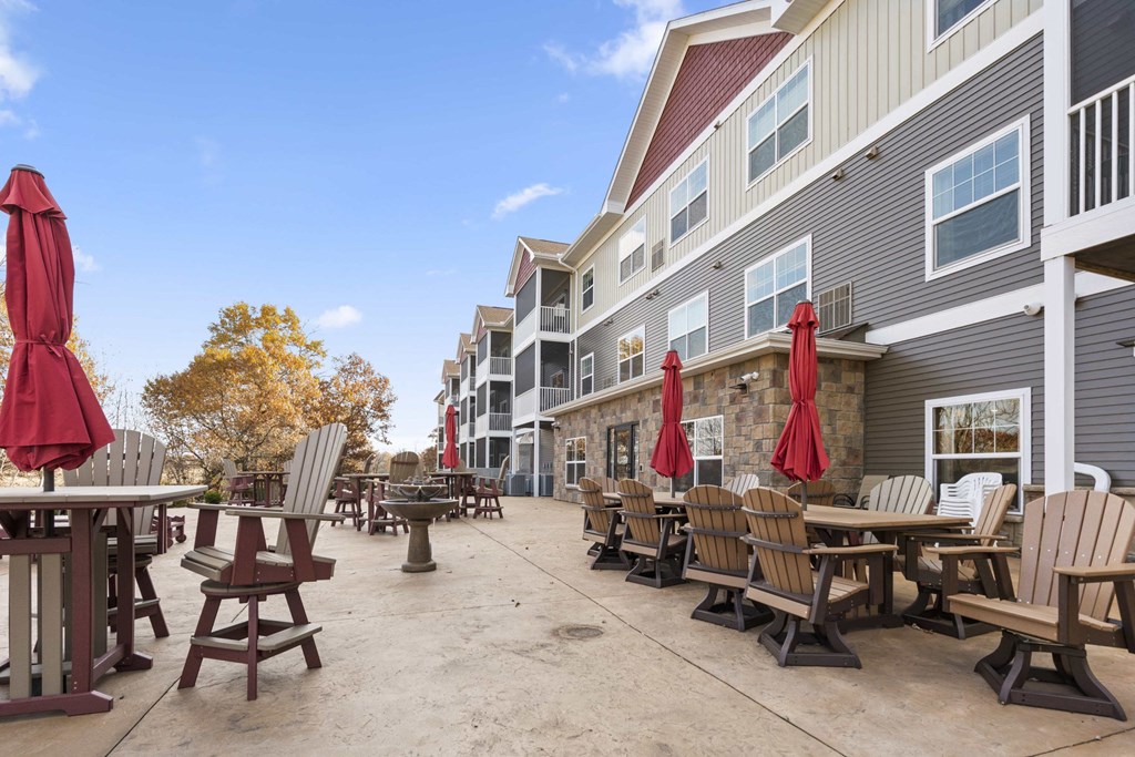 outdoor patio sitting area