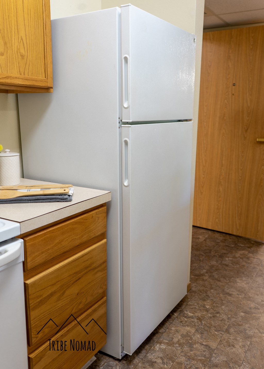 the kitchen is clean and ready for us to use