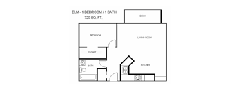 a floor plan of a room with a bedroom and a bathroom