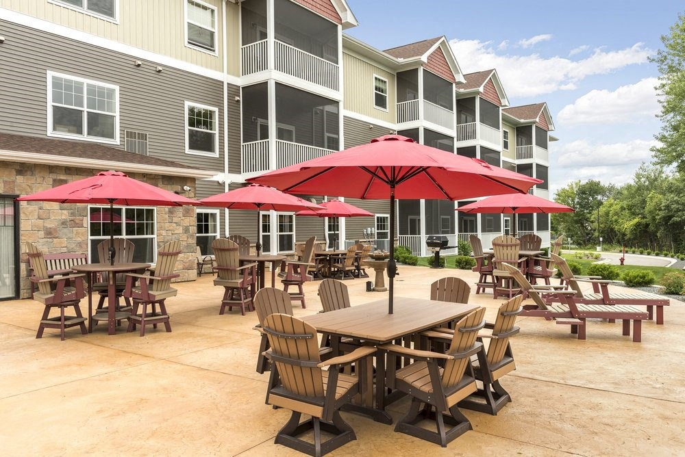 outdoor patio sitting area