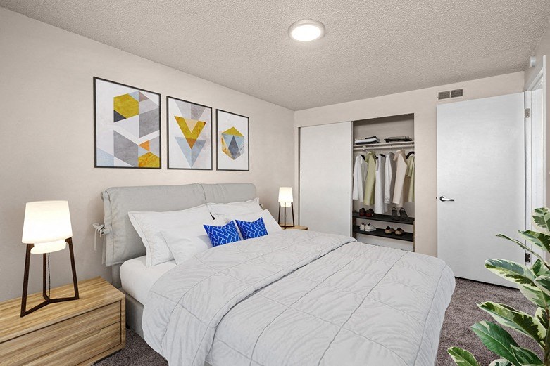 our apartments offer a bedroom with a king sized bed