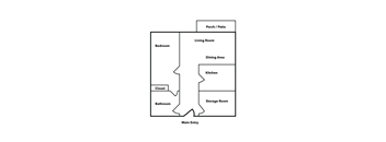 1 Bed | 1 Bath Floor Plan