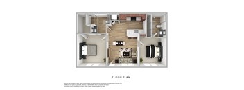 this is a 3d floor plan of a 2100 sq ft apartment