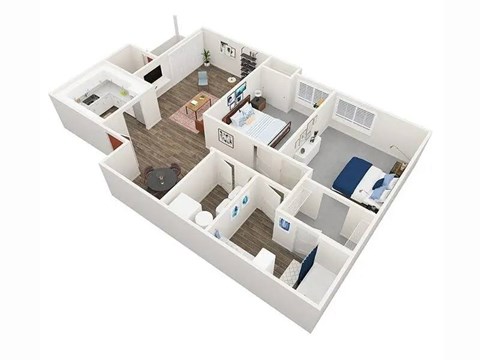 2A Floor Plan at Creekview, Midvale