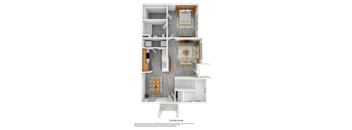 1 bed 1 bath B at Province of Briarcliff Apartments, Missouri, 64118