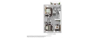 a floor plan of a 2100 sq ft apartment