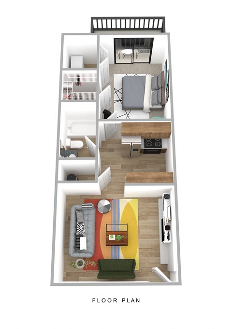 a floor plan of a home with a living room and a dining room