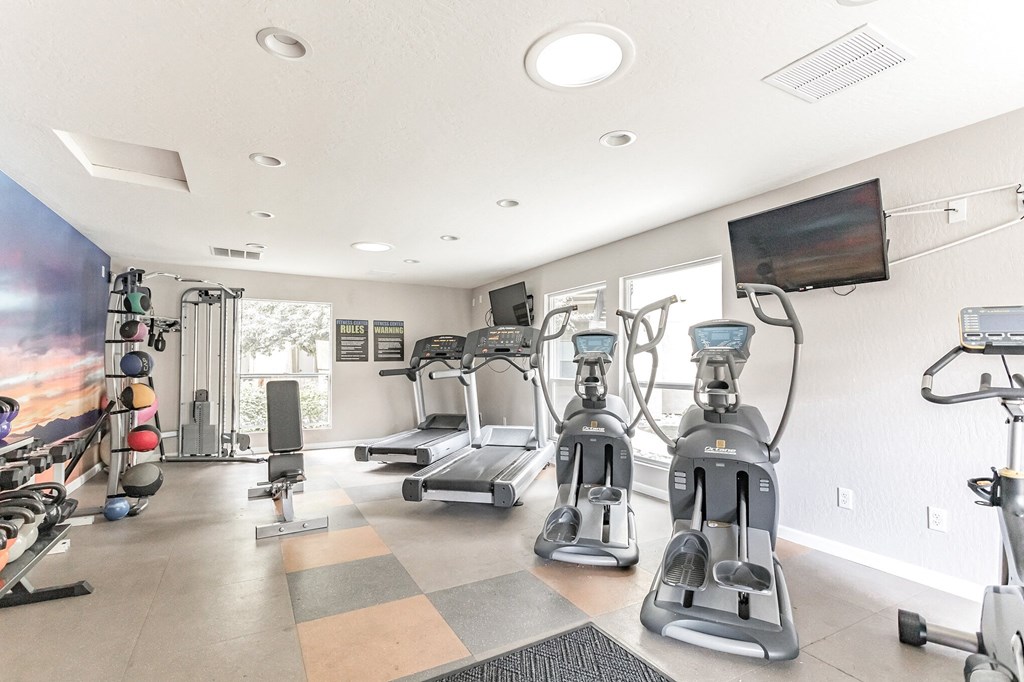 the gym at Parkway Terraces Apartments, Carson City, NV
