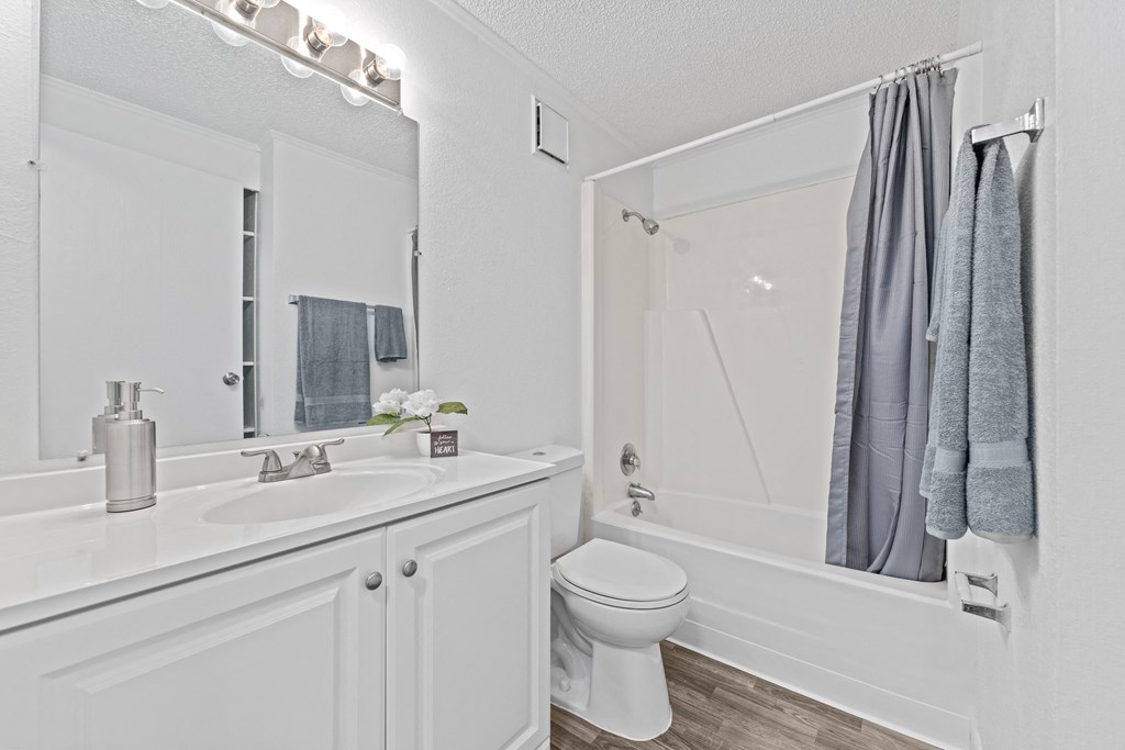 a bathroom with a sink toilet and a shower