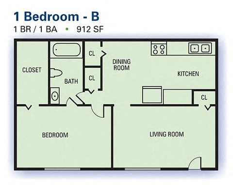 One Bedroom/One Bathroom
