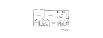 1 bed 1 bath at Hurstbourne Estates Apartments, Louisville