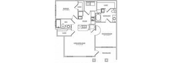 a schematic of a floor plan of a house