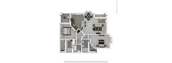 a floor plan of a house with a bedroom and a living room