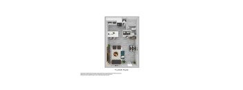 a hypothetical floor plan for a 1 bedroom floor plan  virtual rendering