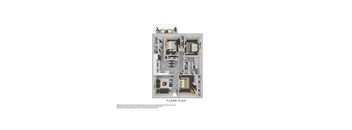 dimensional floor plan of a 1 bedroom005 sq ft floor plan