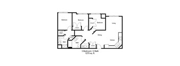 2 Bed_floorPlan at Lakewood, Lino Lakes, MN, 55014