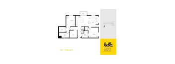 D5 Floor Plan at Hello Apartments, Minneapolis