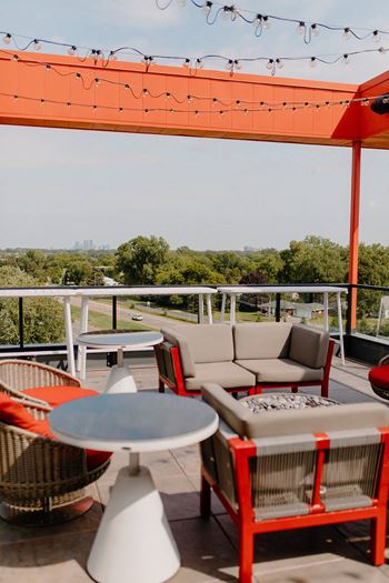 Rooftop Patio at Hello Apartments, Minneapolis