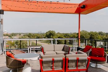 Rooftop Patio Area at Hello Apartments, Minneapolis, 55427