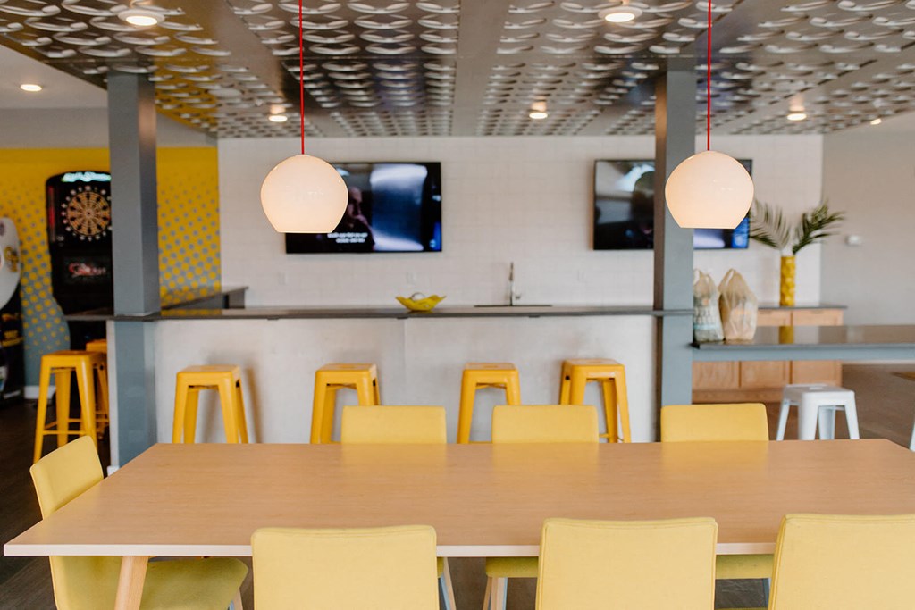 A conference room at Hello Apartments, Minneapolis