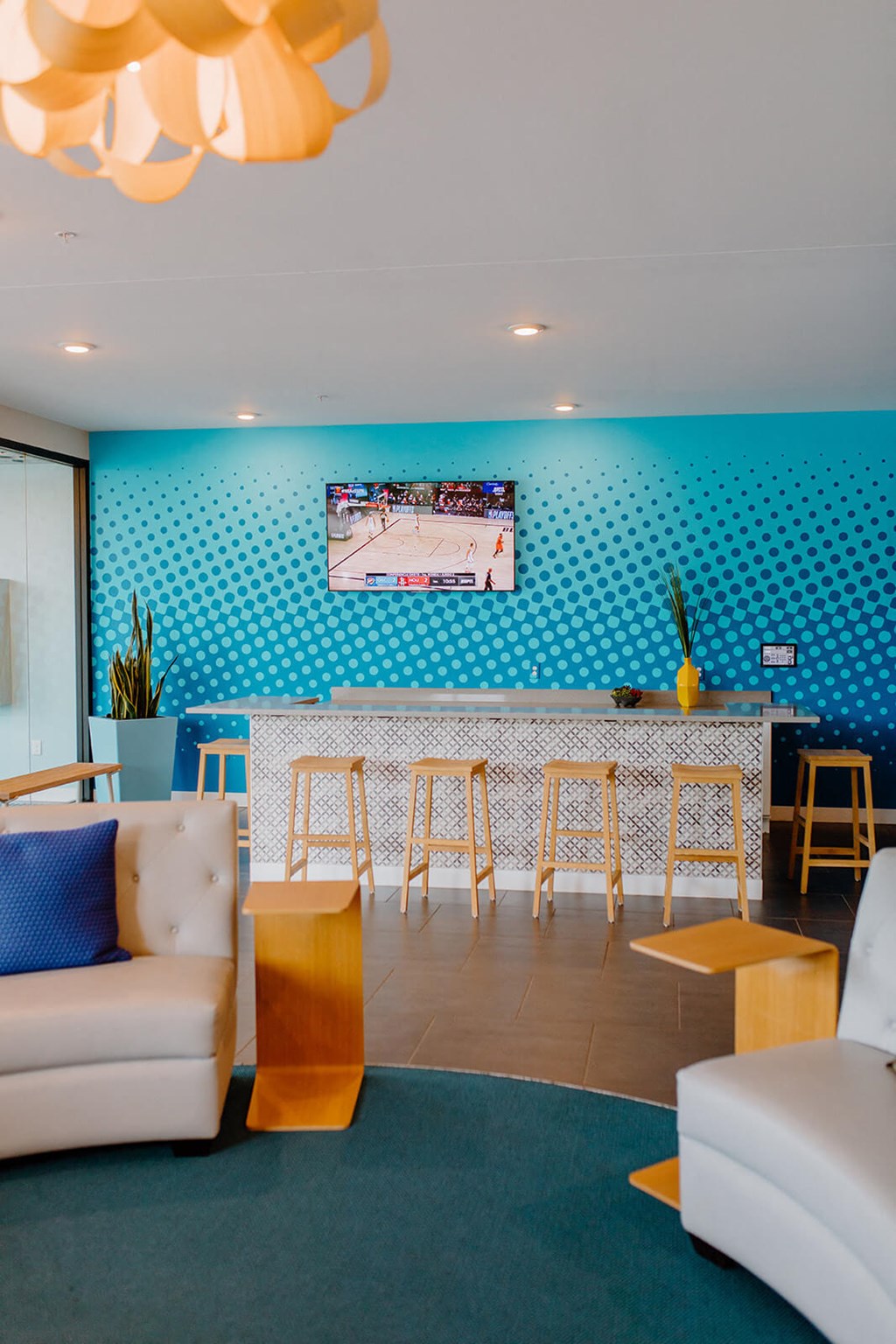 Lounge With TV at Hello Apartments, Minneapolis, 55427