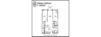 C Floor Plan at The Cielo Apartments, Fridley