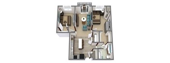 C2 Floor Plan at The Cielo Apartments, Minnesota