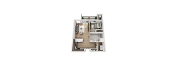 1 Bedroom 1 Bathroom Floor Plan at Lake Ridge, Prior Lake