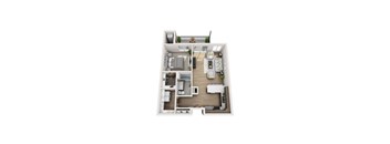 1 Bed 1 Bath Floor Plan at Lake Ridge, Prior Lake, 55379