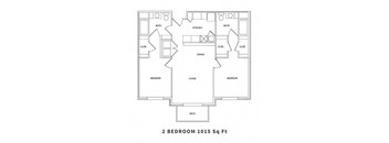 2 Bedroom Floor Plan at The Beckstead, South Jordan
