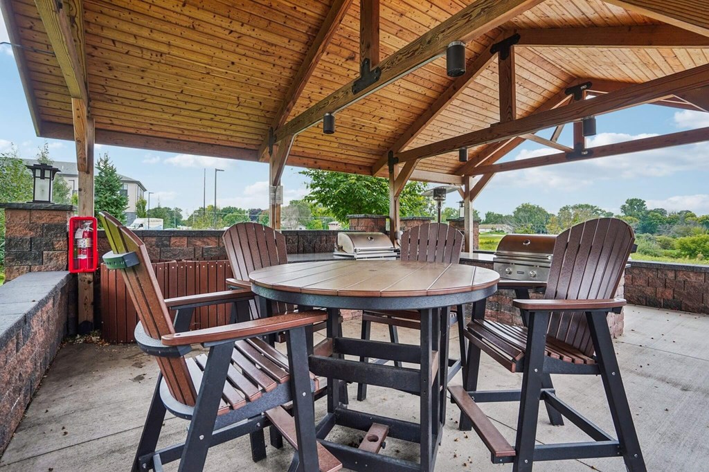 Outdoor Shaded Patio at Aster Meadow, Vadnais Heights