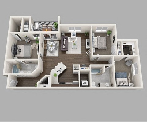 3 bed 2 bath at Connect at First Creek Apartments, Colorado, 80249