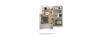 1 Bed Type B Floor Plan at Lofts at Innovation Center, Richland, 99354 