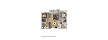 2 Bedroom Floor Plan at Lofts at Innovation Center, Richland Washington 